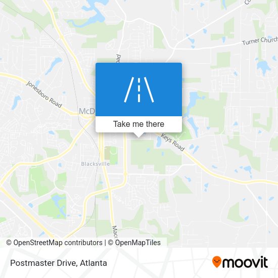 Mapa de Postmaster Drive