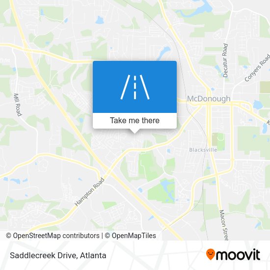 Mapa de Saddlecreek Drive