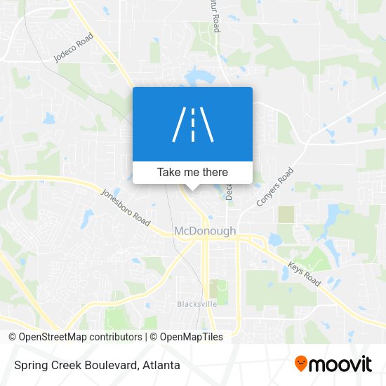 Spring Creek Boulevard map