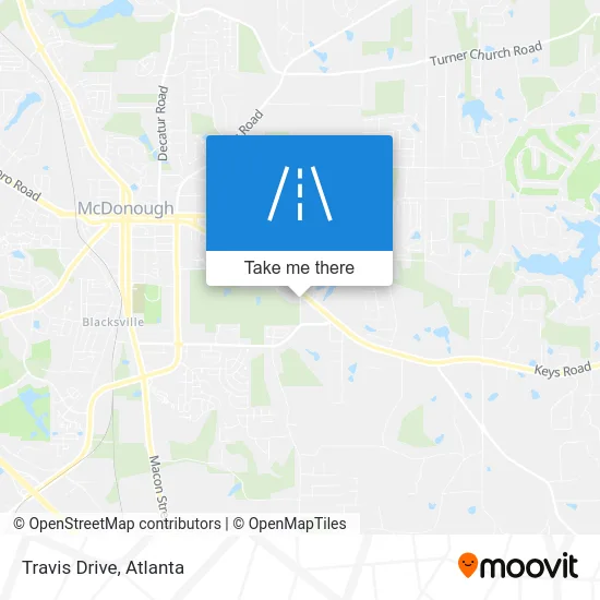 Travis Drive map
