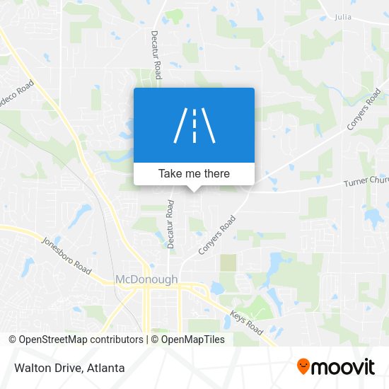 Mapa de Walton Drive