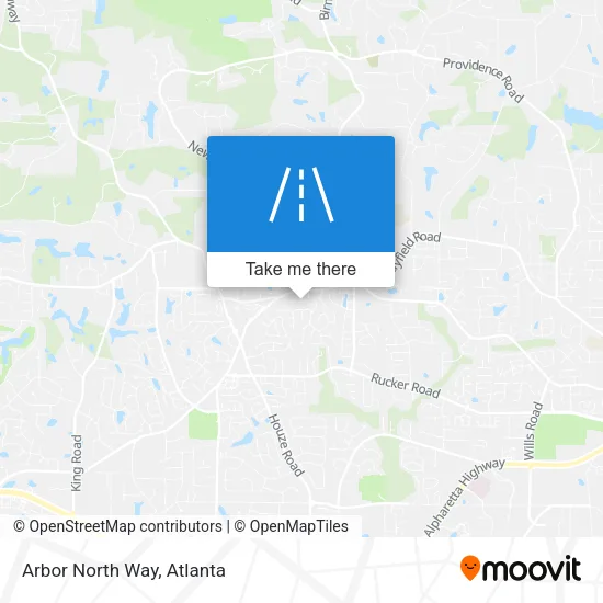 Arbor North Way map