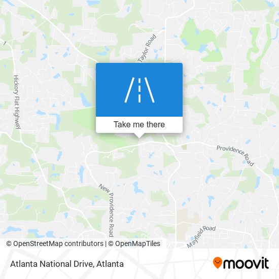 Mapa de Atlanta National Drive