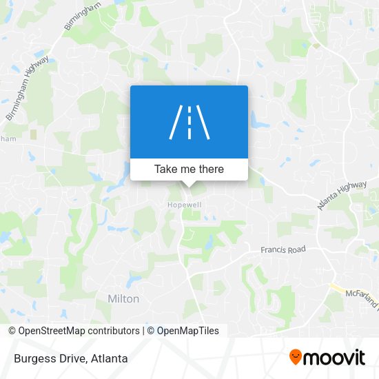 Mapa de Burgess Drive