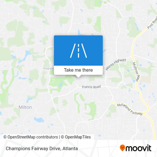Champions Fairway Drive map