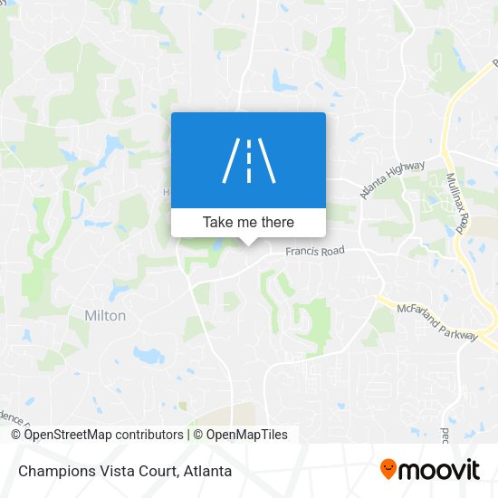 Champions Vista Court map