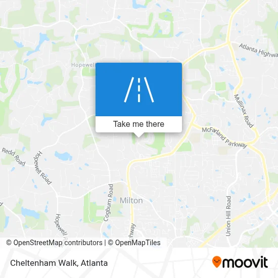 Cheltenham Walk map