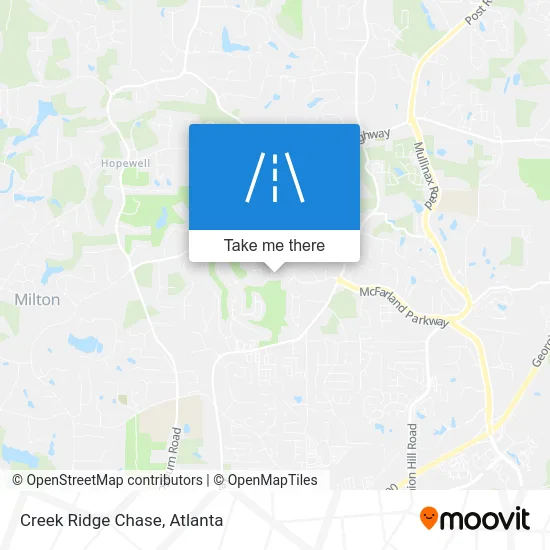 Creek Ridge Chase map