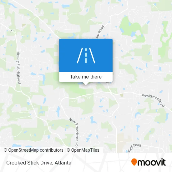 Crooked Stick Drive map