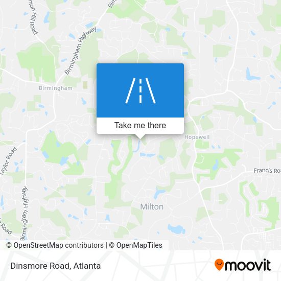 Mapa de Dinsmore Road