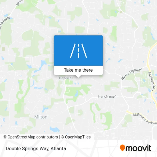 Double Springs Way map