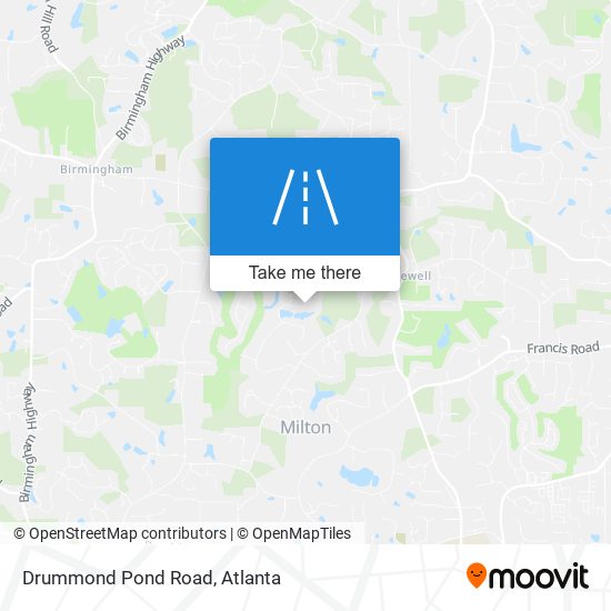 Drummond Pond Road map