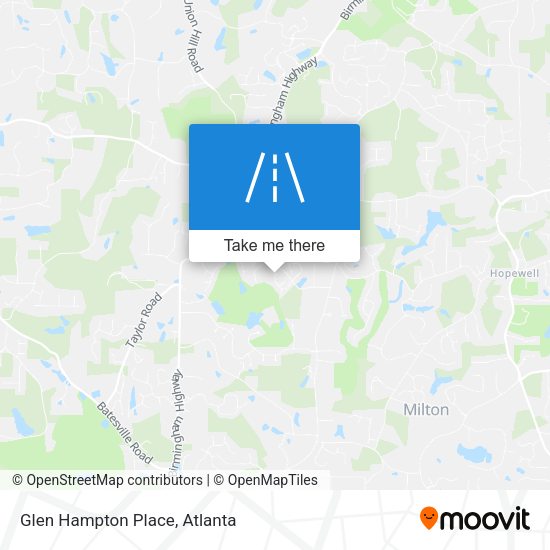 Mapa de Glen Hampton Place