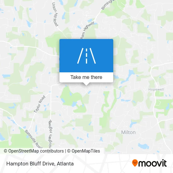 Hampton Bluff Drive map
