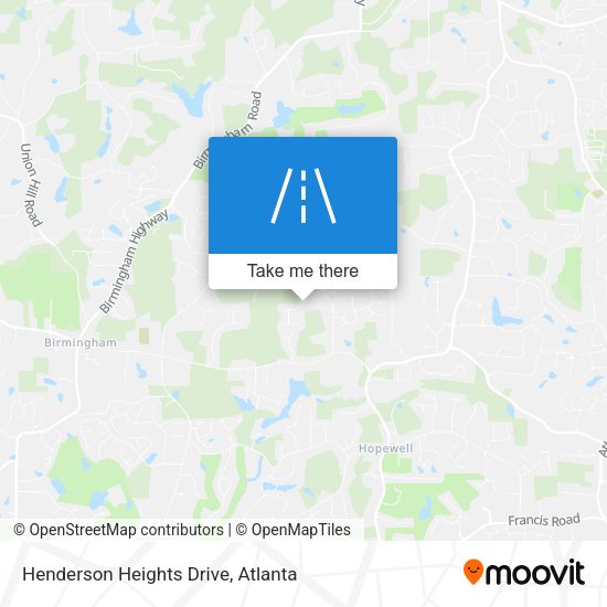 Mapa de Henderson Heights Drive