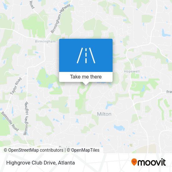 Mapa de Highgrove Club Drive
