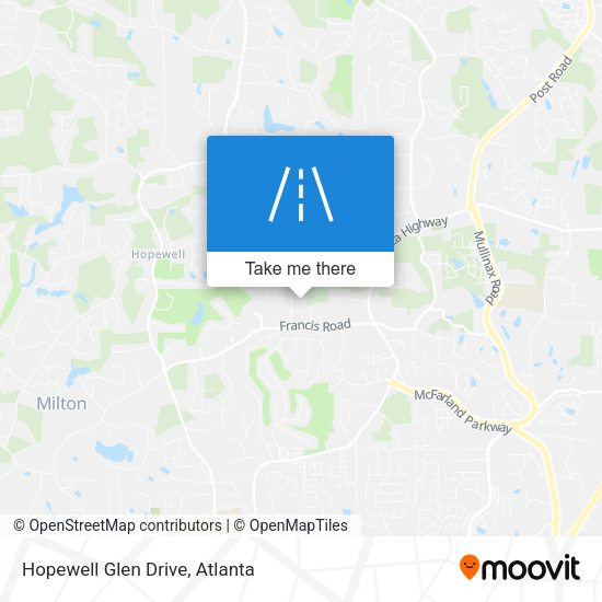 Hopewell Glen Drive map