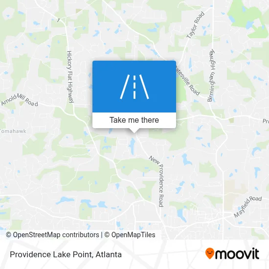 Providence Lake Point map