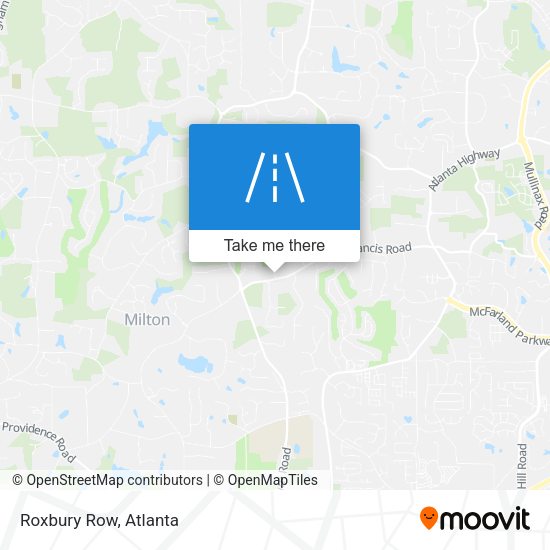 Mapa de Roxbury Row