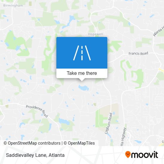 Mapa de Saddlevalley Lane