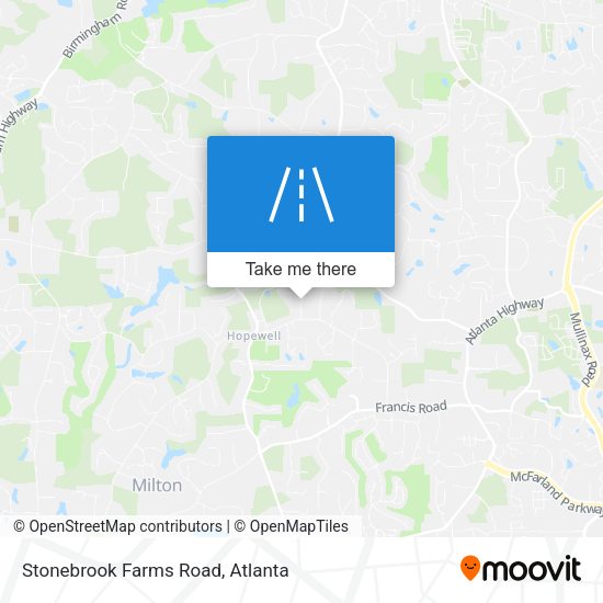 Stonebrook Farms Road map