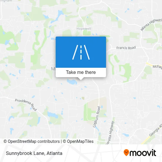 Sunnybrook Lane map