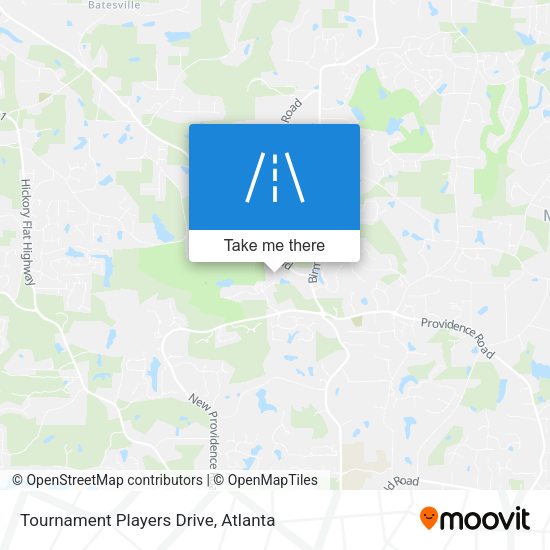 Tournament Players Drive map