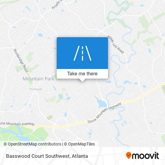 Mapa de Basswood Court Southwest