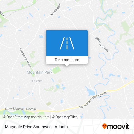 Marydale Drive Southwest map