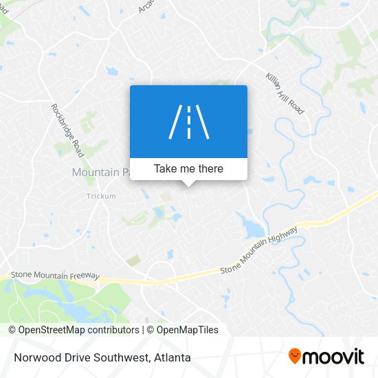 Mapa de Norwood Drive Southwest