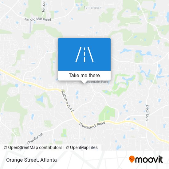 Mapa de Orange Street