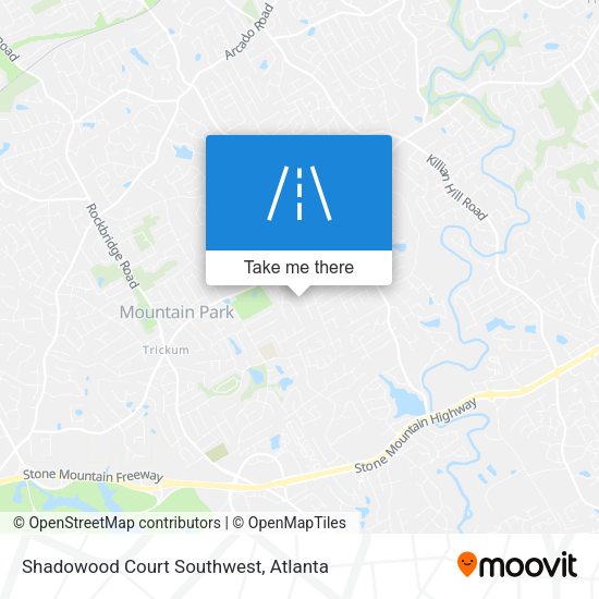 Shadowood Court Southwest map