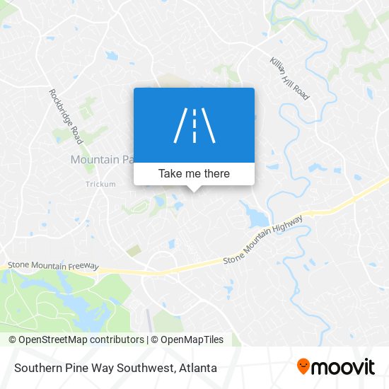 Mapa de Southern Pine Way Southwest