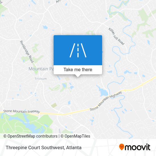 Threepine Court Southwest map