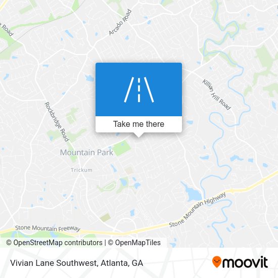 Vivian Lane Southwest map