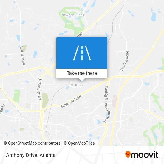 Anthony Drive map