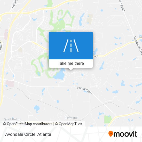 Mapa de Avondale Circle