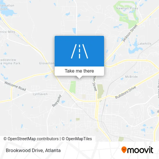 Brookwood Drive map