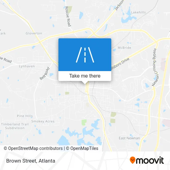 Brown Street map