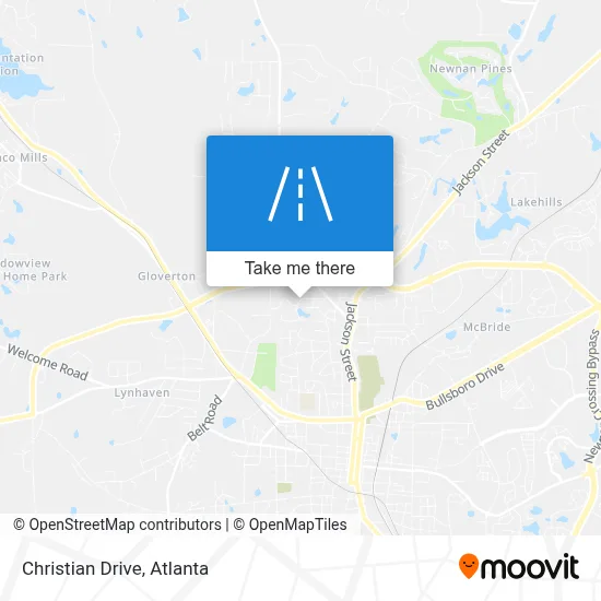 Christian Drive map