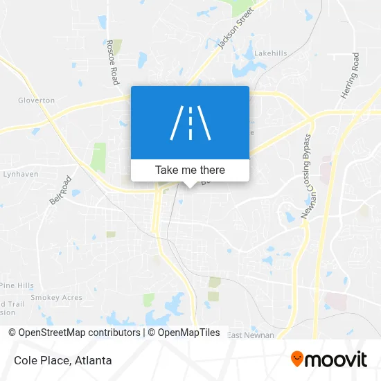 Cole Place map