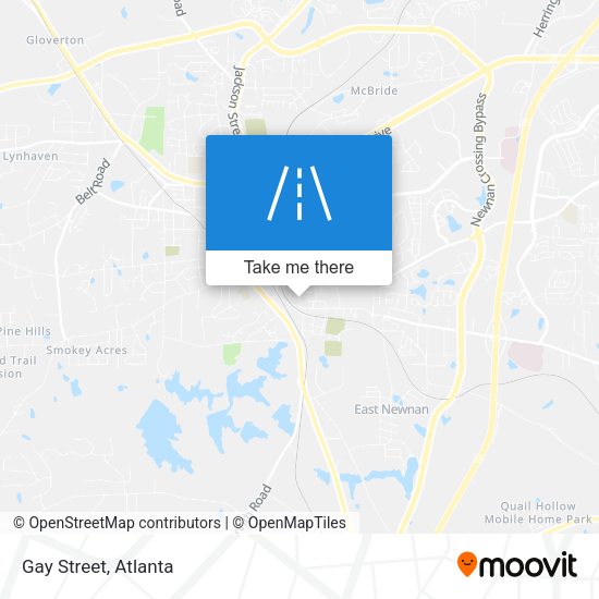 Gay Street map