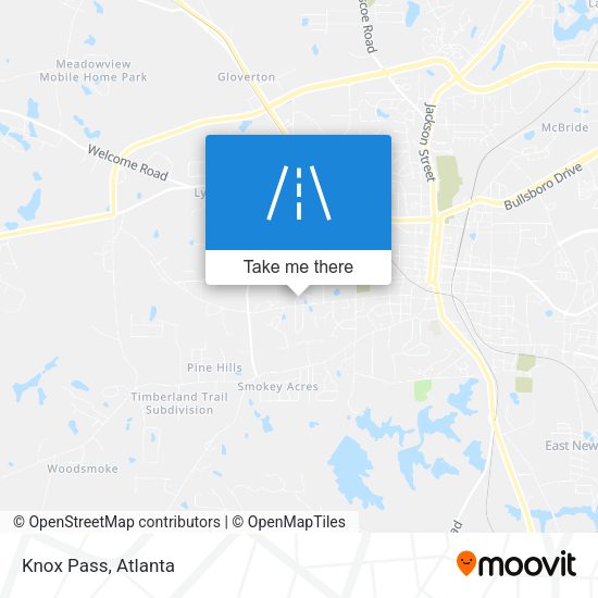 Mapa de Knox Pass