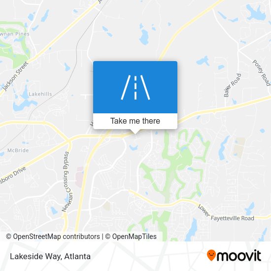 Mapa de Lakeside Way