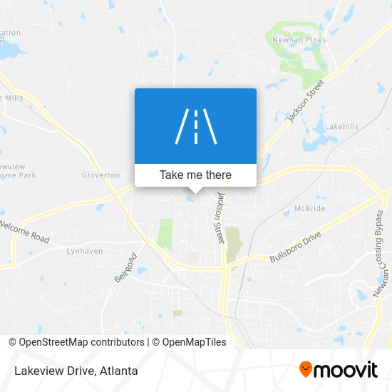 Lakeview Drive map