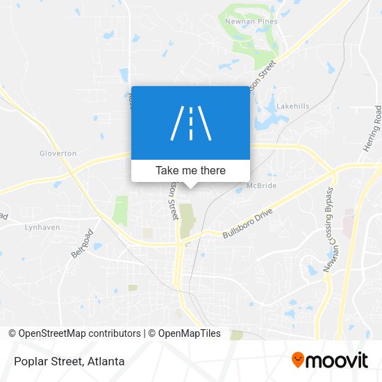 Mapa de Poplar Street