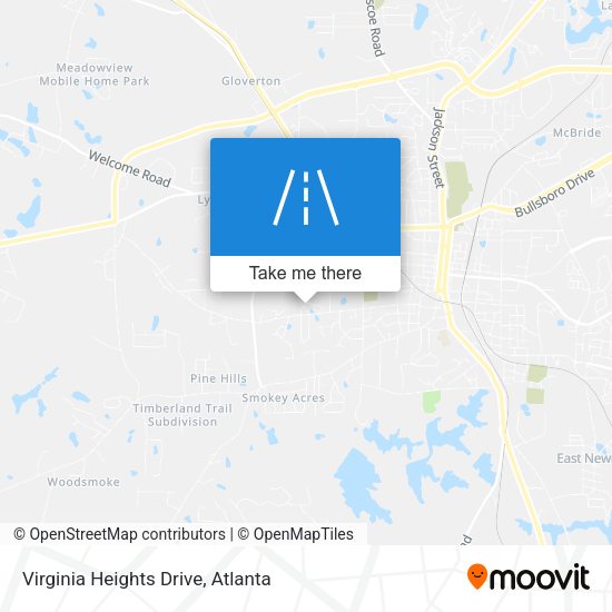 Virginia Heights Drive map