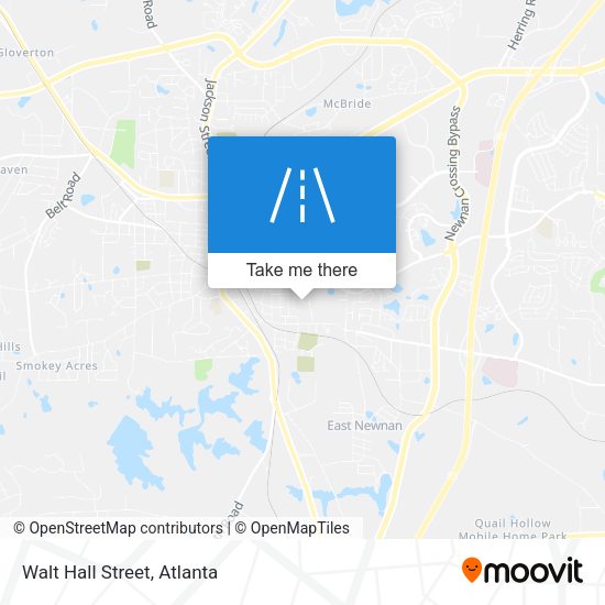 Mapa de Walt Hall Street