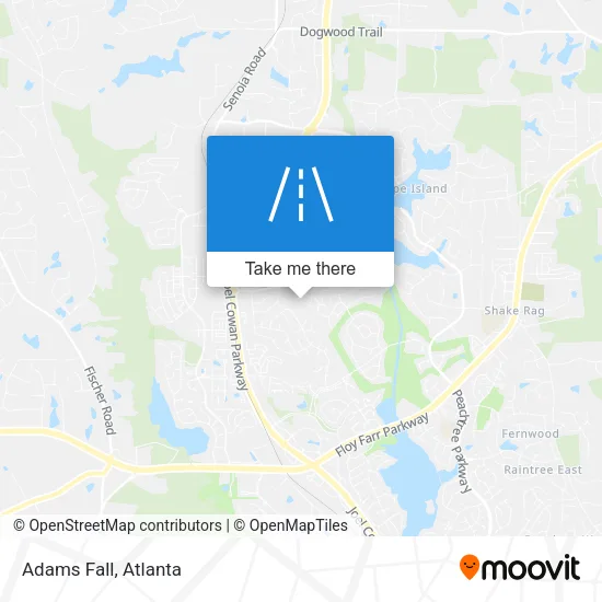 Adams Fall map