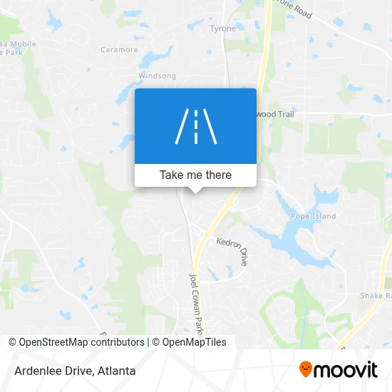 Ardenlee Drive map